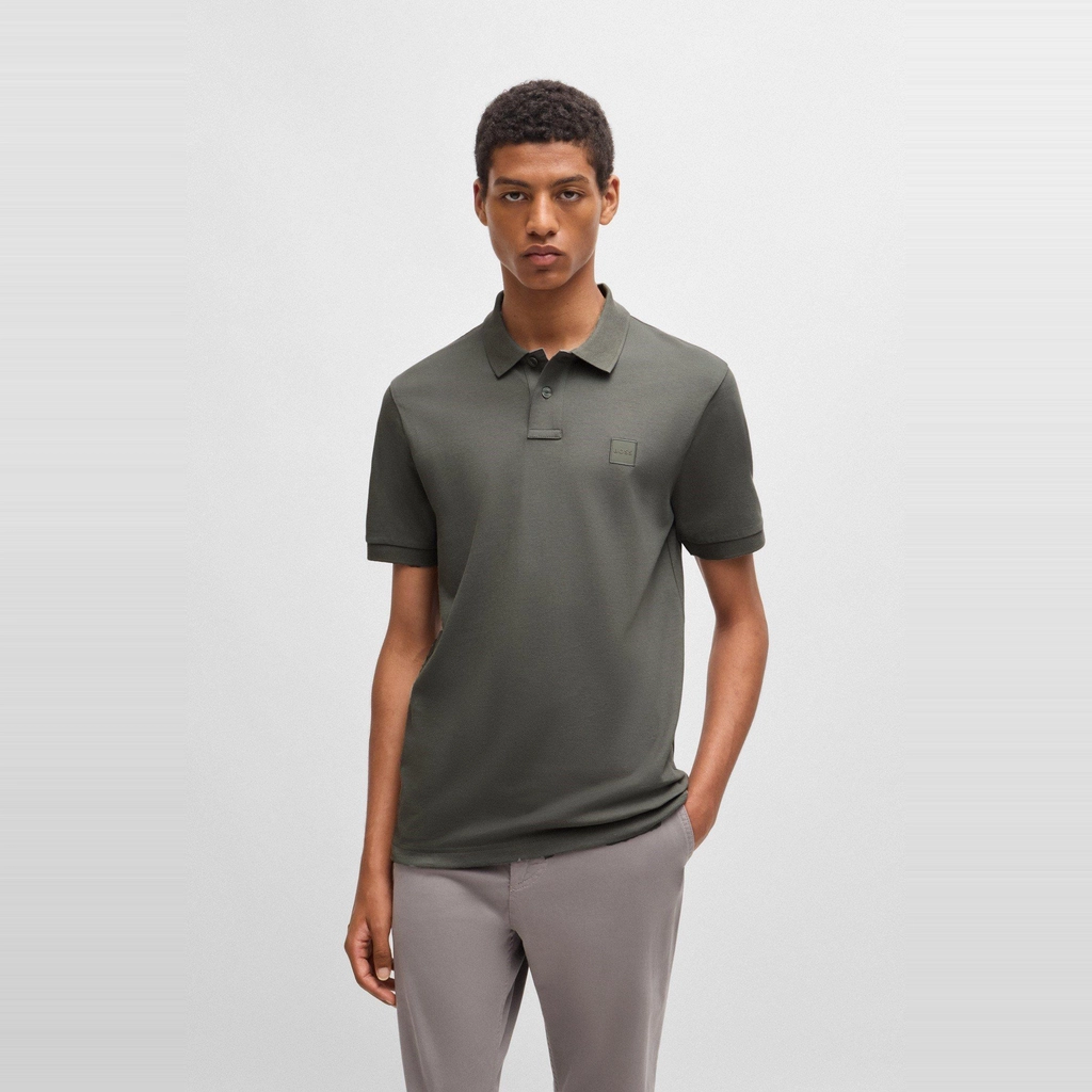 Hugo Boss Passenger Piqué Polo Top - Open Grey